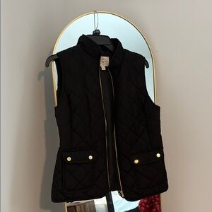 Black Quilted Vest